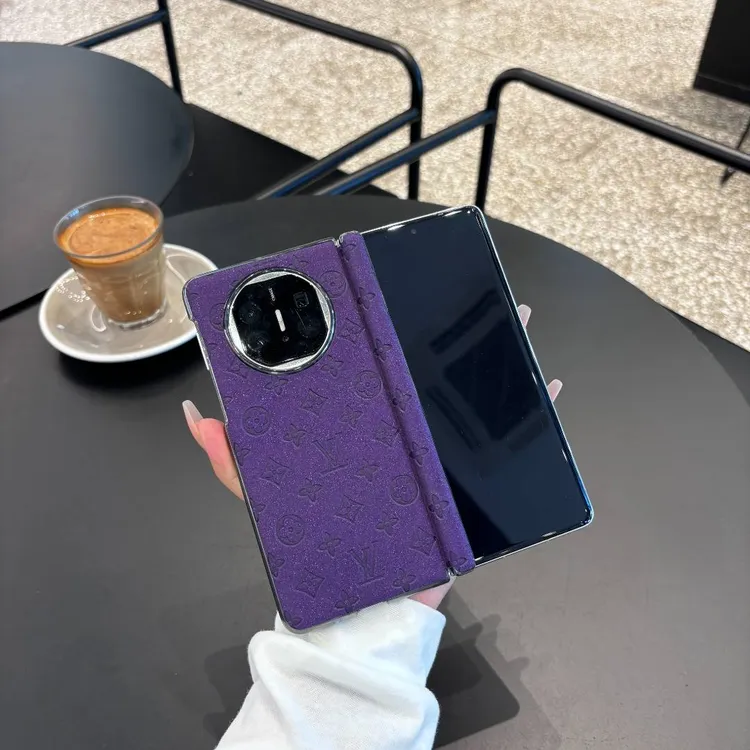 适用MateX5/MateX6时尚字母单后壳闪星星折叠屏手机壳保护壳高档