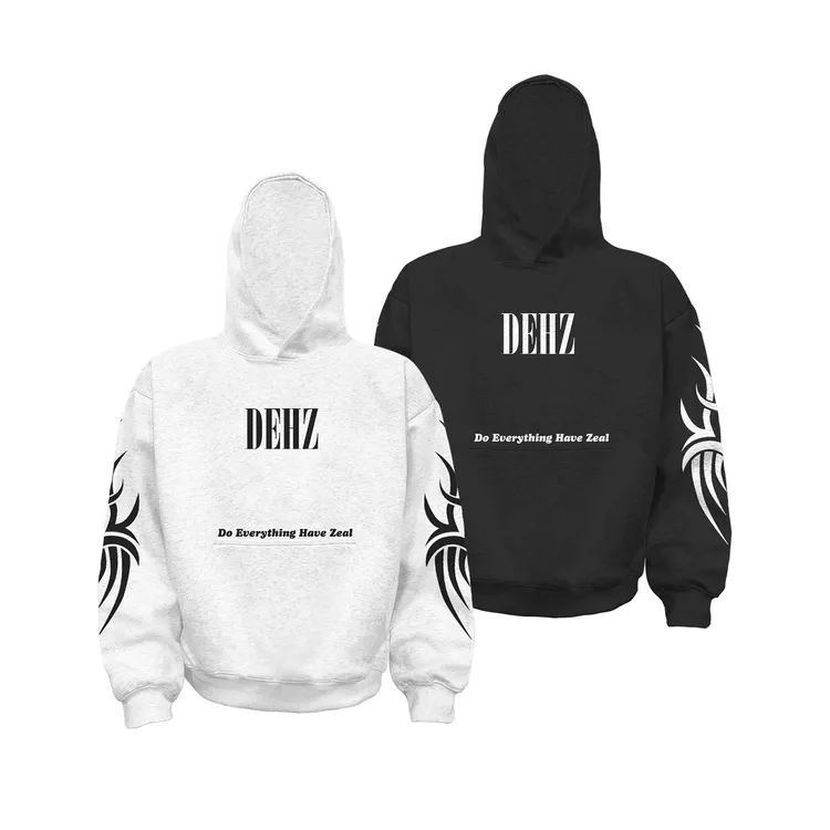 Dehz25AW'V.01'420克重磅连帽卫衣异形数码直喷秋冬新款设计潮牌