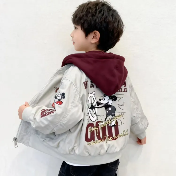 男童外套冬季2025新款夹棉加厚时髦女孩儿童洋气冬装棒球
