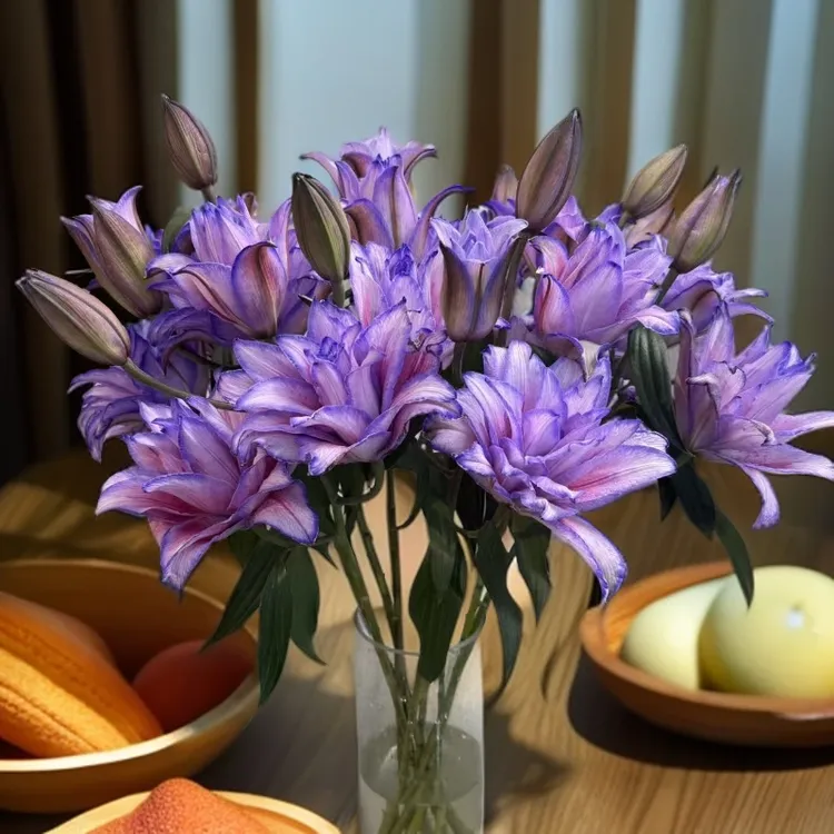 【紫气东来】多头重瓣吸色云南基地重瓣香水百合直发现采现发顺丰