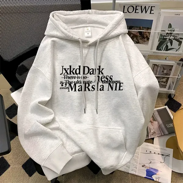 重磅500克纯棉连帽卫衣酷帅上衣高街个性时尚嘻哈潮流舒适慵懒风