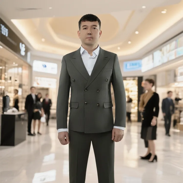 意大利版一套西装男士休闲西服修身商务正装时尚双面结婚毛呢职业