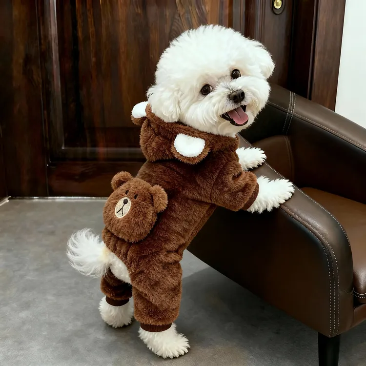 狗狗衣服秋冬季加厚秋冬四脚衣泰迪柯基比熊中小型犬宠物狗狗衣服