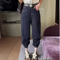 5091欧货百搭束脚牛仔裤