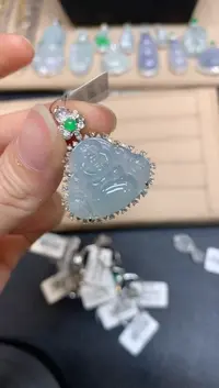 【闪购商品】翡翠颈饰18K金镶嵌佛公【无服务费】