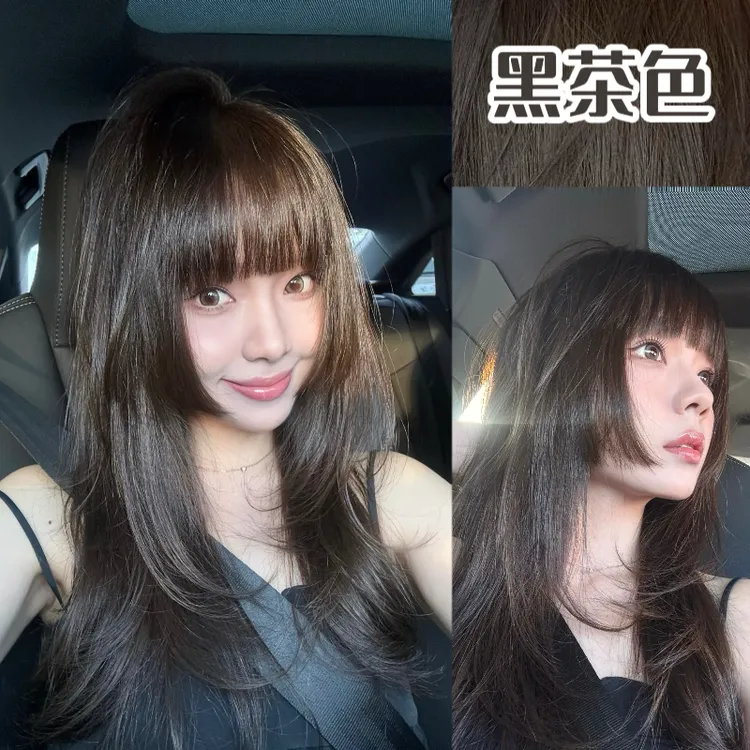 真爱公式染发剂免漂显白时尚黑茶色自己在家染发膏不伤发盖白发