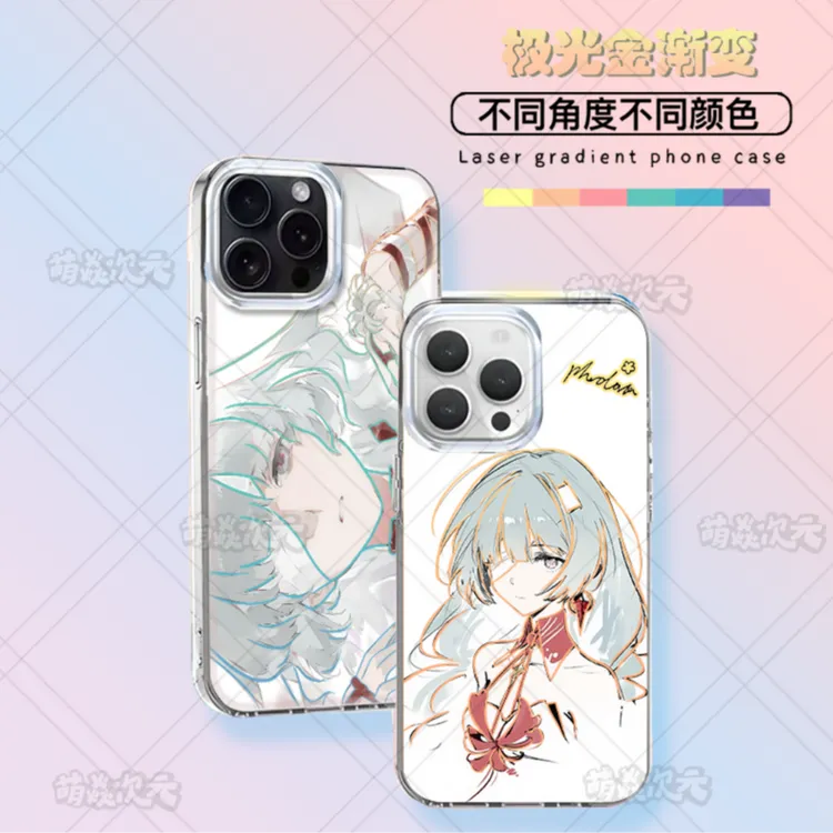 弗洛洛鸣潮新款适用苹果华为VIVO小米OPPO一加二次元极光金手机壳