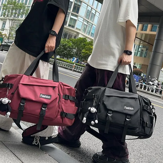 大容量潮酷游泳健身包男款短途出差旅行袋女轻便高级收纳包百搭