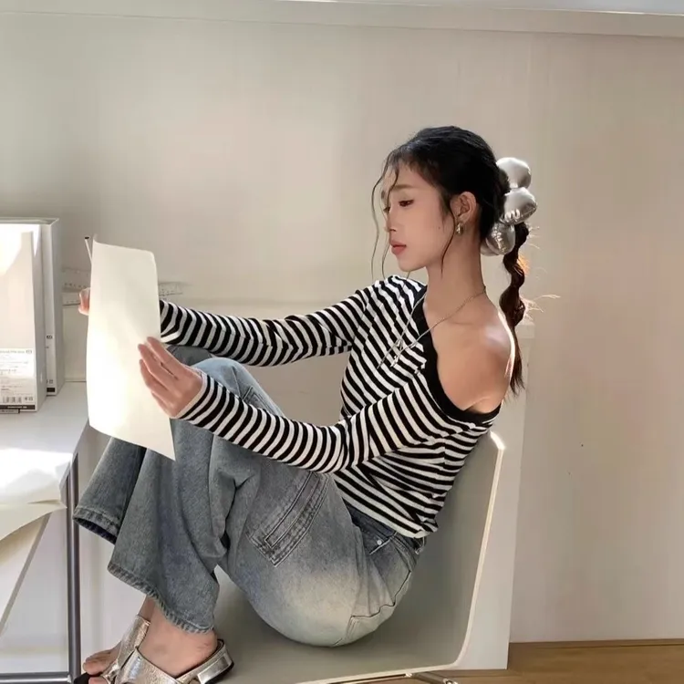 2025新款斜肩打底