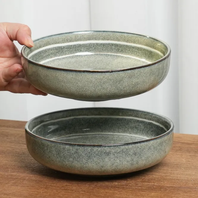 【瑕疵】陶瓷碗窑变沙拉碗高颜值汤面碗家用X1D