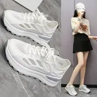 时尚休闲鞋女鞋夏季透气一脚蹬百搭小白鞋8767