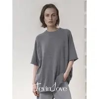 灰色针织T恤 LEVIN LOVE 设计师款LL025AW097503