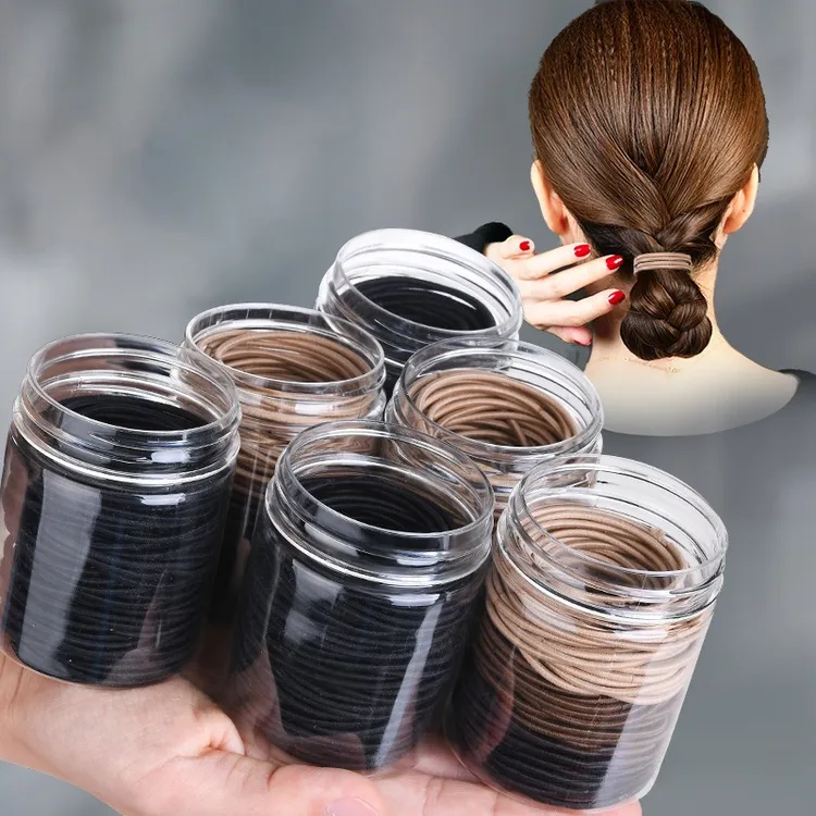 简约设计新款高弹力基础款皮筋多色可选日常通勤扎发发圈耐用不伤