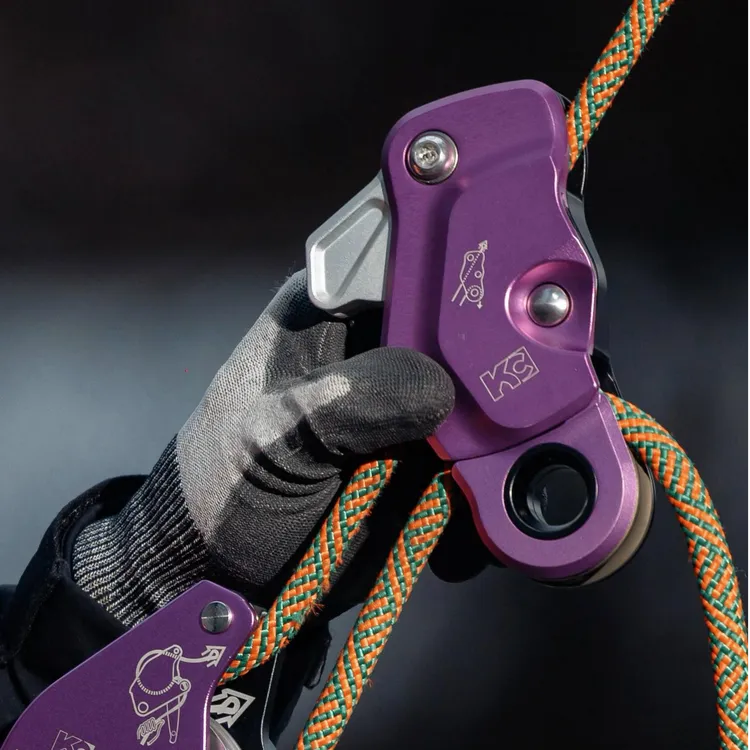 KC多功能抓绳滑轮 KC多功能抓结滑轮KC抓绳器7075材质整体CNC加工