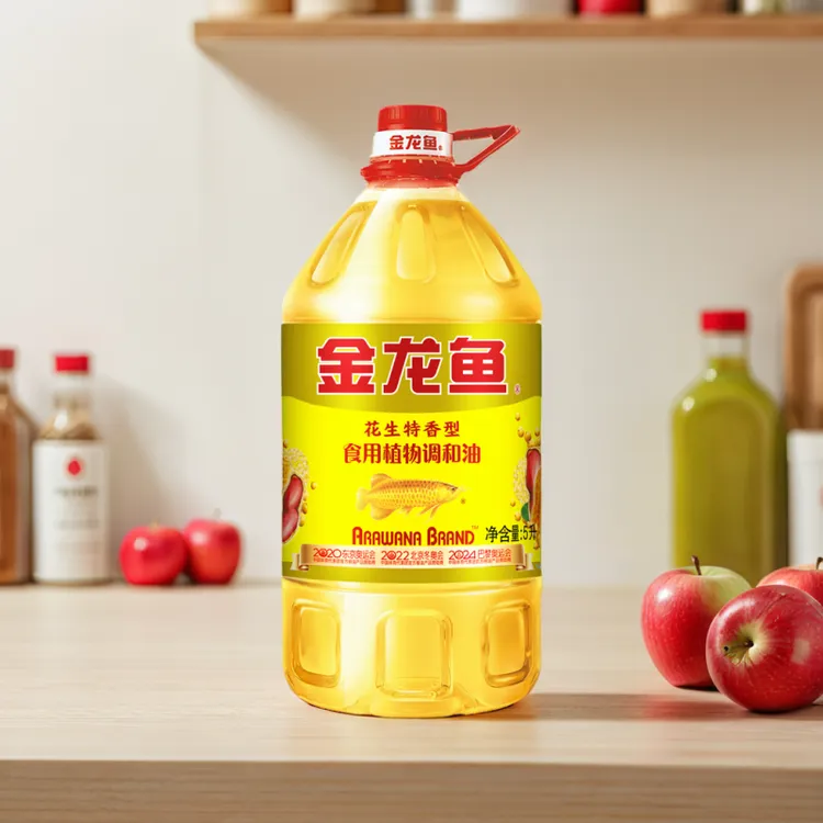 【金龙鱼】调和油花生特香型调和油5L×1瓶囤货