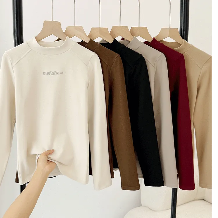 女士蝴蝶钻打底衫 1073