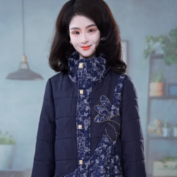 2025新款气质精致奢华设计感百搭简约棉衣外套M-3XL