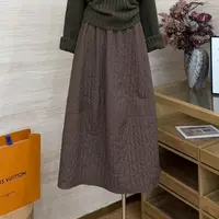 【雪绒云纹】高级感百搭显瘦典藏半裙-2676-1