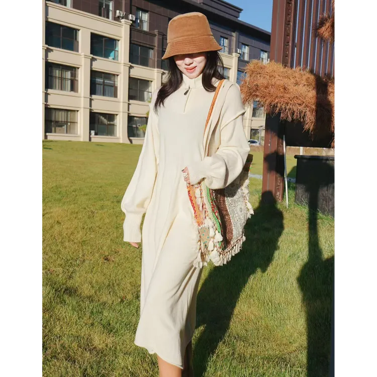 绒戎爱意   霞霞推荐！C大调羊绒长裙