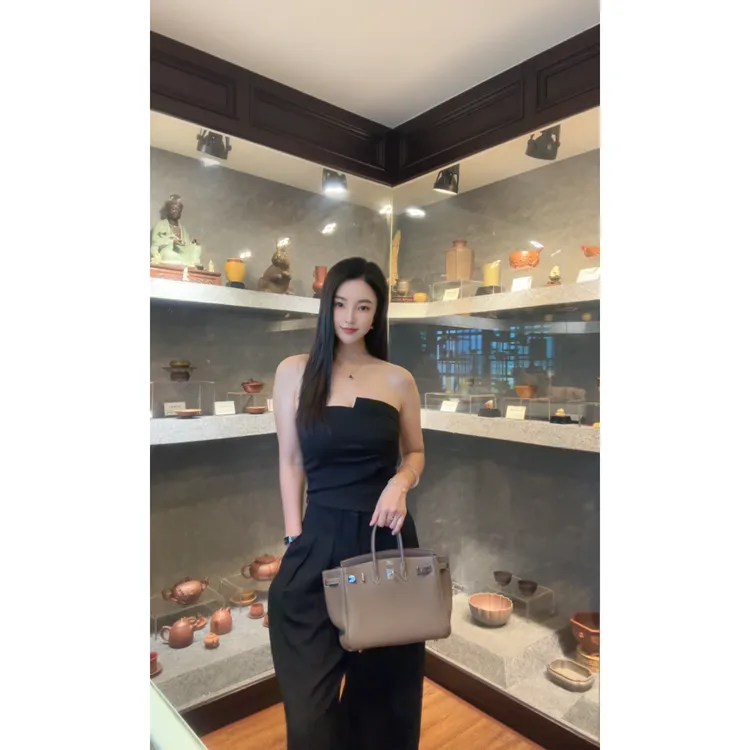 【盈盈专属】“高智系列”亚麻天丝肌理感气质女人味套装系列A011