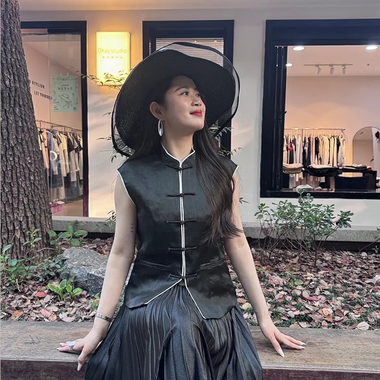 中式半包袖上衣 PW-0003