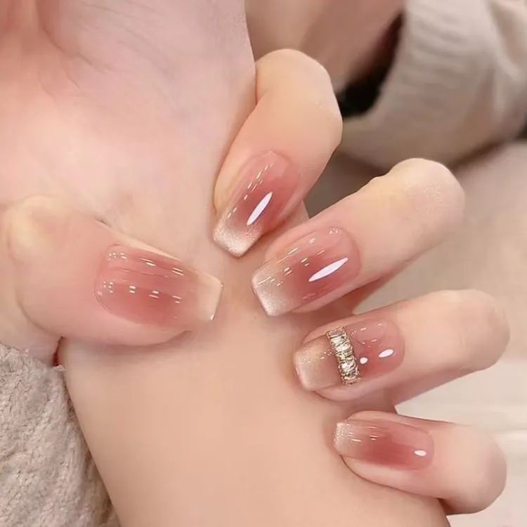 【来岁昭昭】秋冬温柔高级渐变猫眼美甲款式推荐2025爆款手工穿戴甲