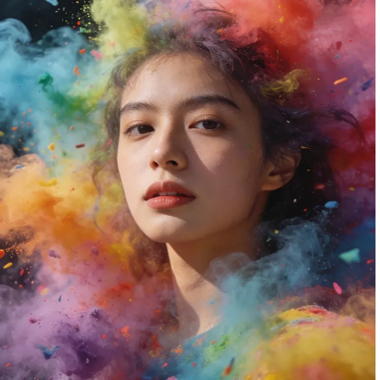 婚庆摄影道具拍摄氛围感彩色雾新年必备演出户外高级感背景