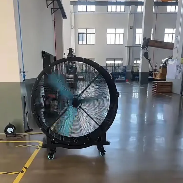 G110款高1.27米工业大风扇移动商用车间大功率电风扇健身房大风力