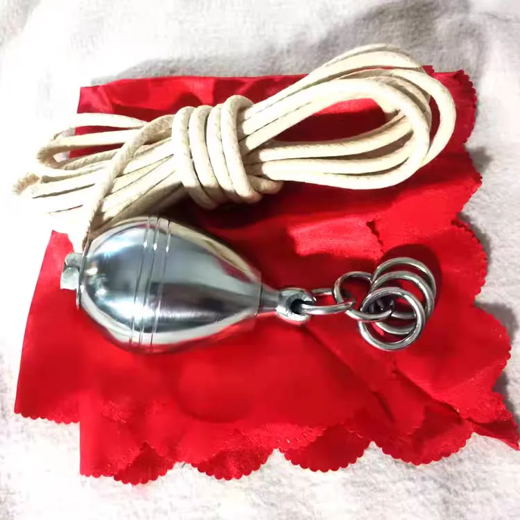 1斤不锈钢实心椭圆形流星锤传统武术软兵器