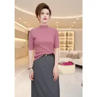 【啦啦精选】薄款百搭肌理感中袖打底针织衫女 2025年春秋新款0227