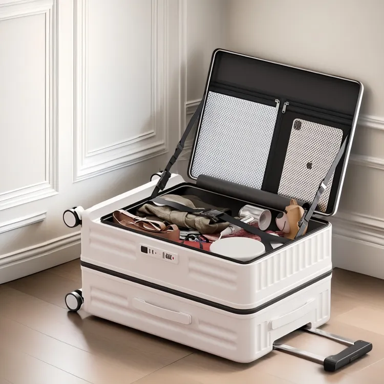 旅大侠侧开盖行李箱女大容量24寸新款扩展拉杆箱男旅行20寸登机箱