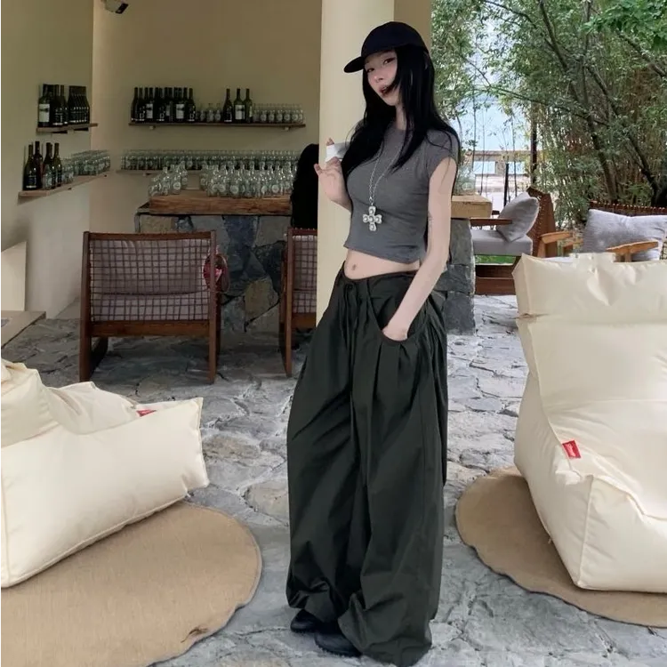 2025夏季新款时尚打底短袖上衣气质显瘦洋气休闲百搭性感辣妹外出