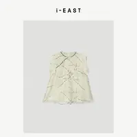 i-EAST 茉香风浅~新中式刺绣花朵无袖上衣-5C GF5359