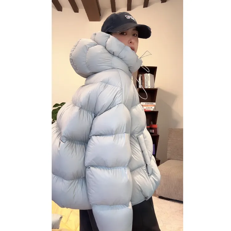 ZUOXIAOQI大娃娃超厚花帽羽绒服23（前衣长62/后衣长74/胸围150）