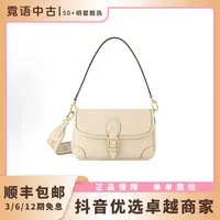 未使用 LouisVuitton/路易威登 奶昔白老花DIANE法棍手袋