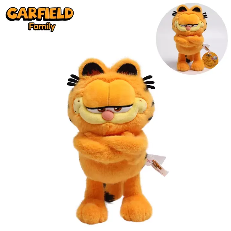 正版加菲猫公仔毛绒玩具电影加菲猫家族同款GARFIELDFamily玩偶