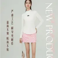 7230巴黎绒设计感立体标秋冬保暖磨毛收腰版型半高领打底衫女