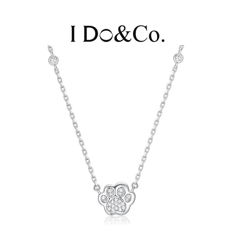 I Do&Co. 坠链均925银 萌爪相伴项链女 轻奢小众高级感银饰送女友