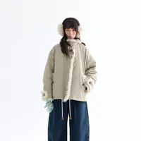 「白描工作间」"瓦灰徳里克"立领工装派克服羽绒服女冬季外套新款