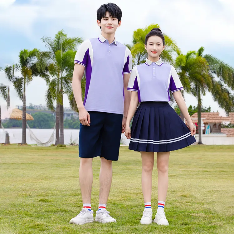 中学生校服套装学院风班服夏季高中生小学运动会开幕式毕业照服装