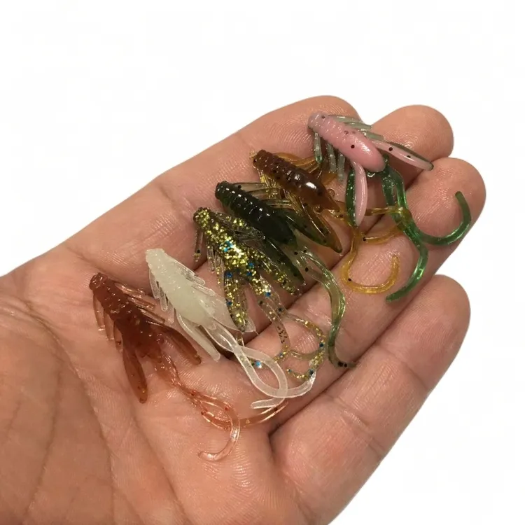 Yoshikawa吉川微物小根钓软虫饵太阳鱼黑头石九公小虾路亚饵腥味