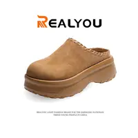 REALYOU/雷友秋季新款女鞋户外百搭休闲时尚厚底勃肯拖鞋舒适外穿
