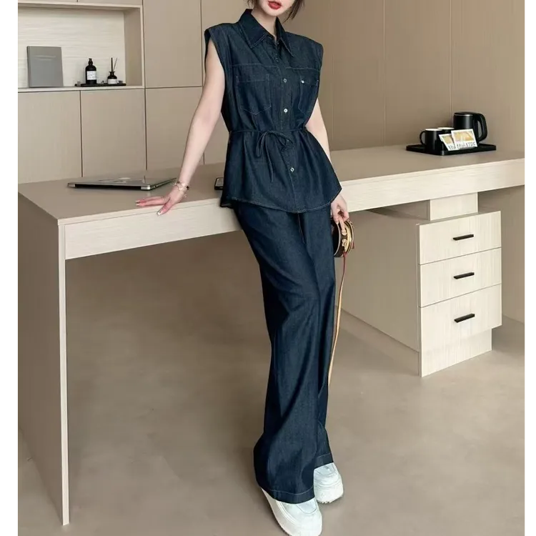 小施家南韩高货显高显瘦垂感气质套装659