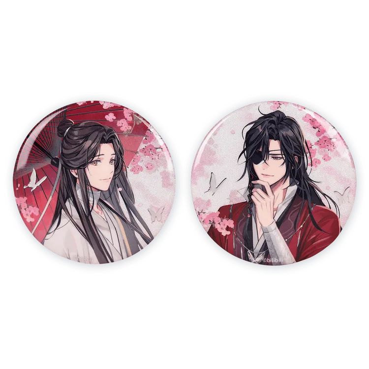 【限时72折】BEMOE 《天官赐福》动画 繁花倾心马口铁徽章 DB