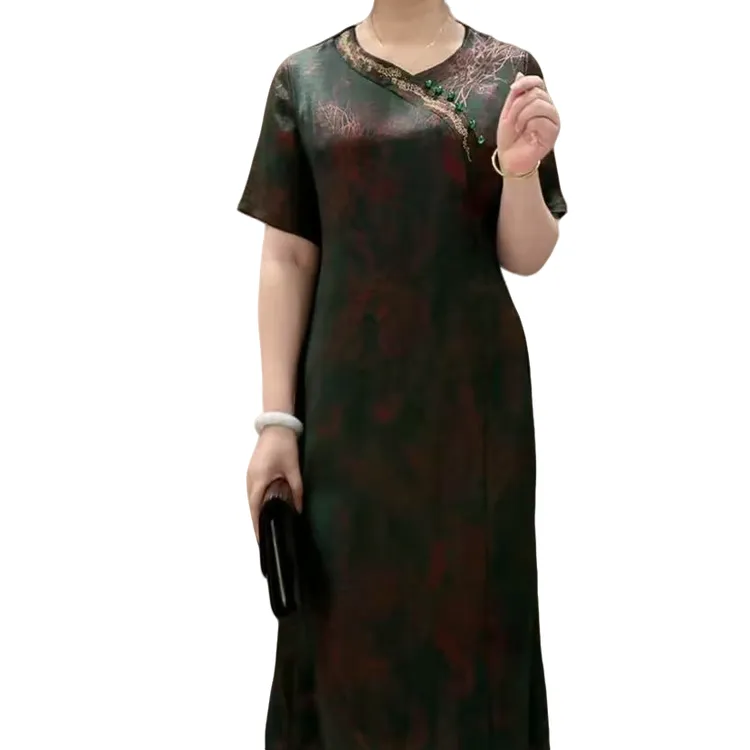 时尚高贵显瘦中长款夏季连衣裙