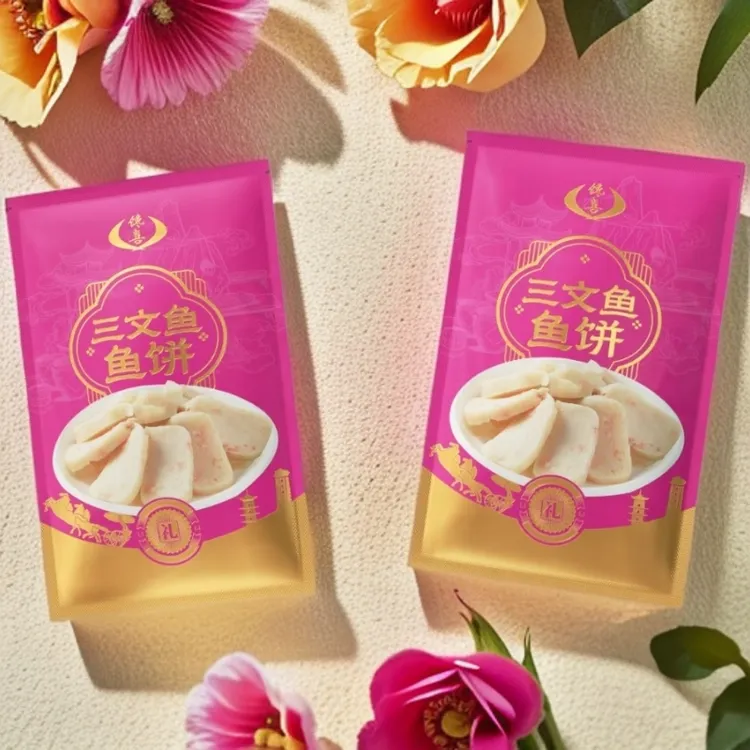 馋喜温州特产传统手工三文鱼鮸鱼多口味鱼饼无刺低脂150g