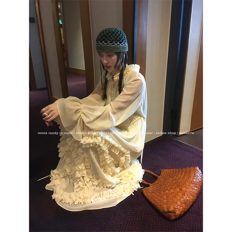 【Mona张绮贤】MONA 气质 宽松 连衣裙O125A06604-1