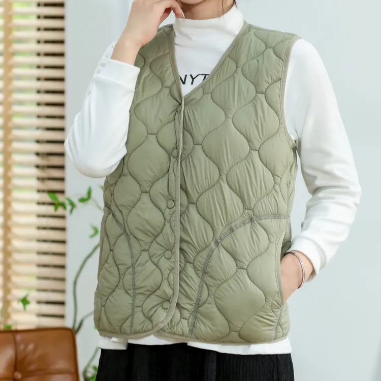 24冬季保暖情侣短款户外秋冬内穿羊毛马甲坎肩女士时尚轻薄休闲