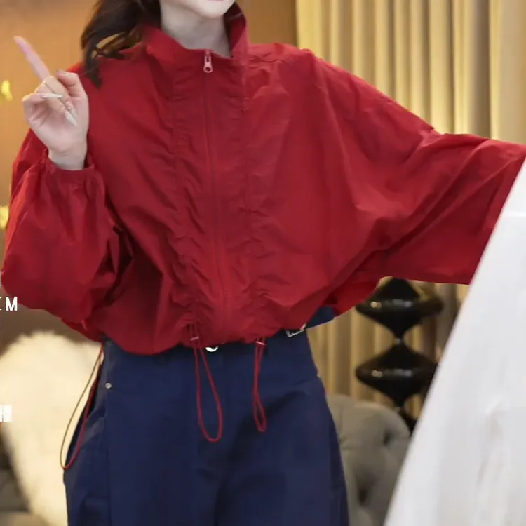 夏季立领薄款收腰显瘦运动时尚外套LK2503467
