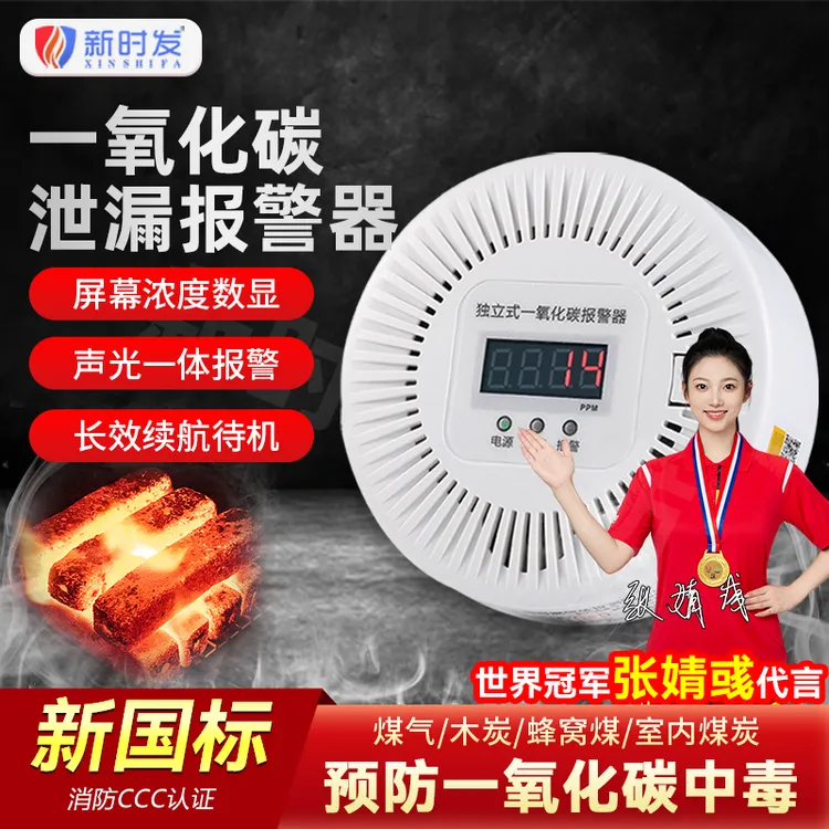 一氧化碳报警器家用煤烟co浓度探测器煤气户外露营一氧化碳检测仪